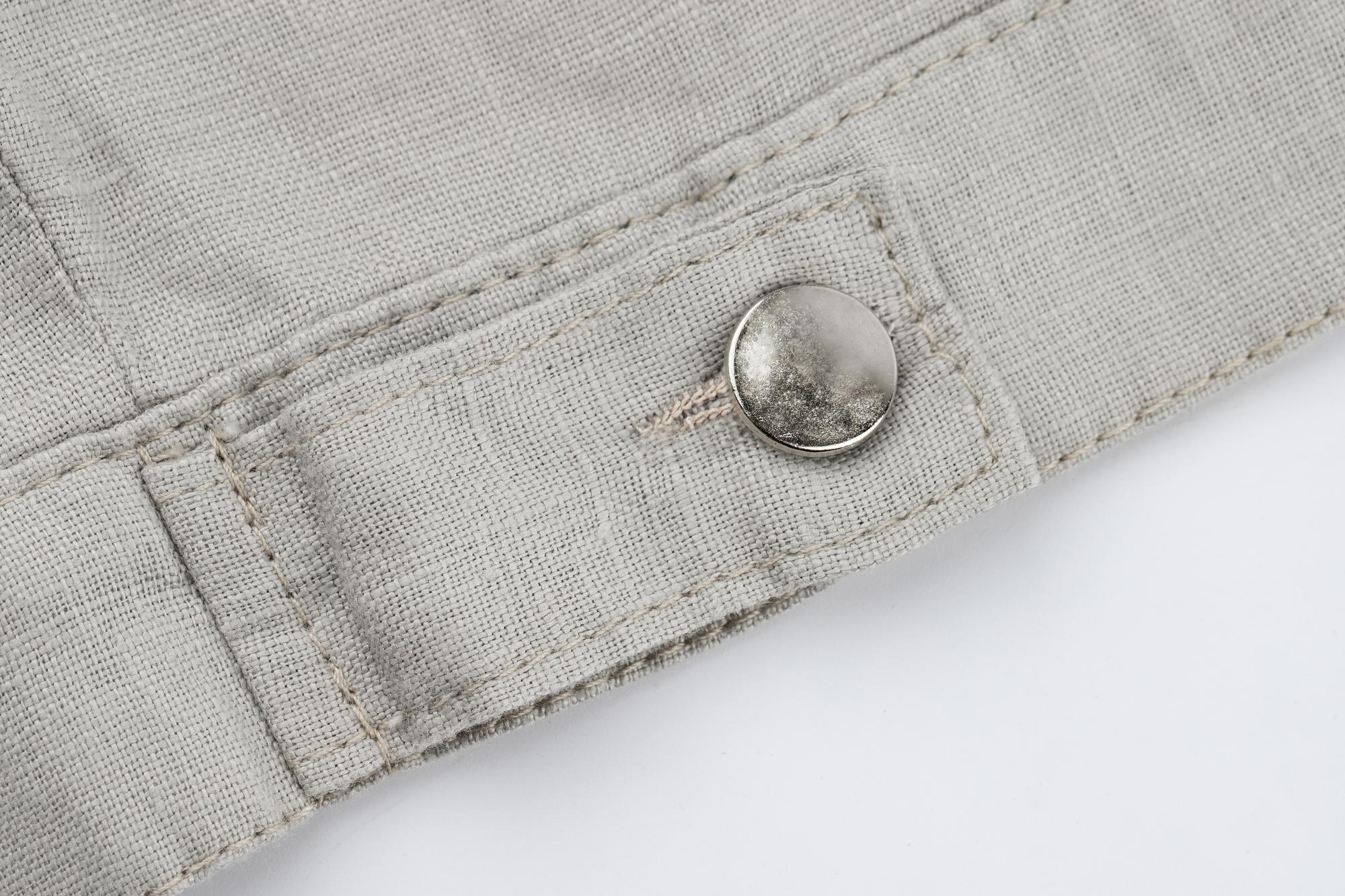 embroidered jacket pocket detail